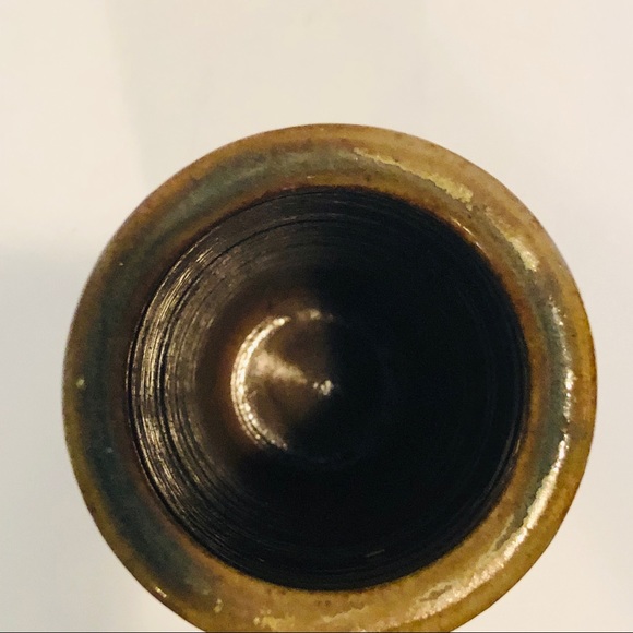 Vintage Toyo Japan drip glazed cylinder vase - Picture 6 of 8